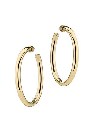 Jennifer Fisher + Law 10K-Gold-Plated Hoop Earrings