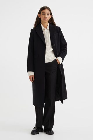 H&M + Single-Breasted Coat