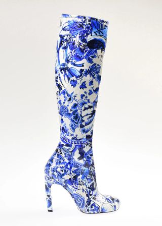 Dries Van Noten + Delfts Blauw Boots