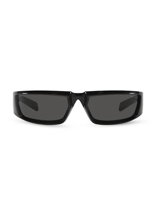 Prada + 63mm Rectangular Sunglasses