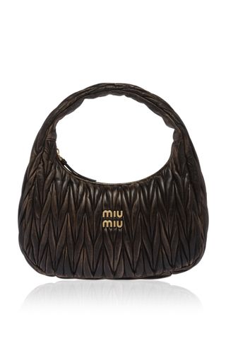 Miu Miu + Wander Large Leather Shoulder Bag