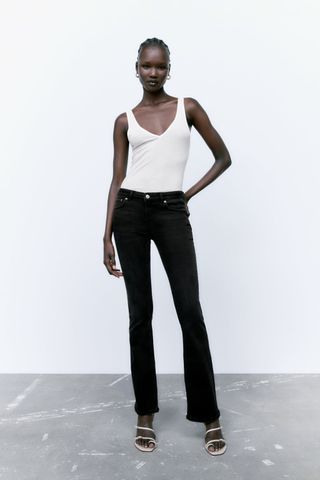 Zara + ZW The Low-Rise Slim Bootcut Jeans