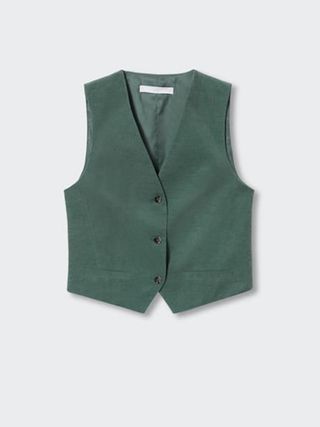 Mango + Micro Corduroy Suit Vest