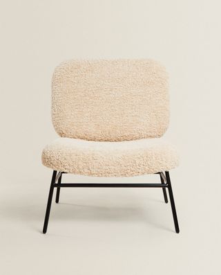 Zara Home + Faux Shearling Armchair