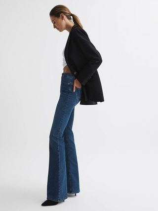 Reiss + Ink Perry Contour High Rise Flared Jeans