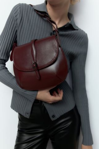 Zara + Oval Crossbody Bag