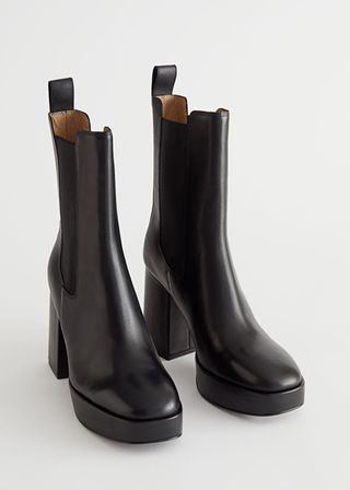 & Other Stories + Everyday Leather Platform Boots