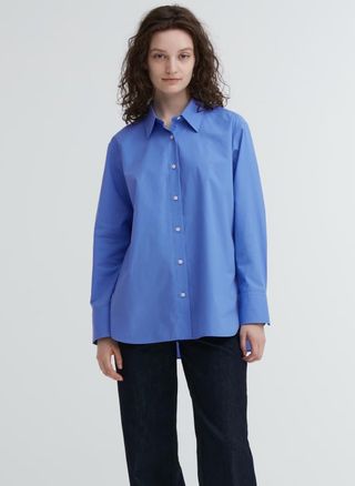 Uniqlo + Oversize Cotton Shirt
