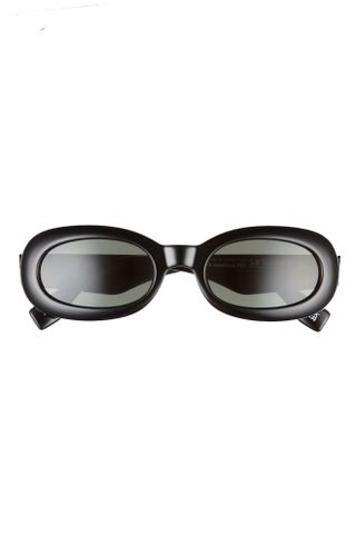 Le Specs + Outta Trash 53mm Oval Sunglasses