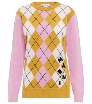 Marni + Argyle-Knit sweater