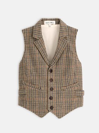 Alex Mill + Vest in Wool Tweed