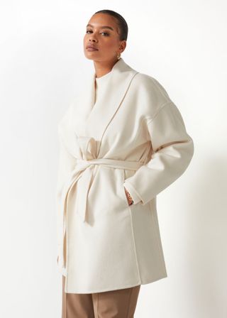 & Other Stories + Oversized Shawl Collar Jacket