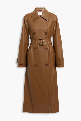 Stand Studio + Tan Faux Leather Coat
