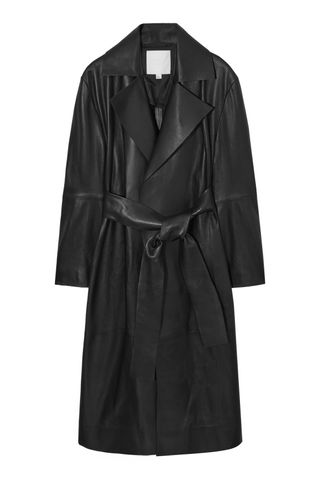 COS + Oversized Leather Trench Coat