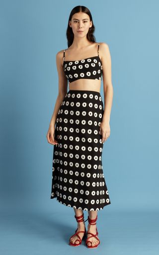 Cala De La Cruz + Fabiana Linen Midi Skirt