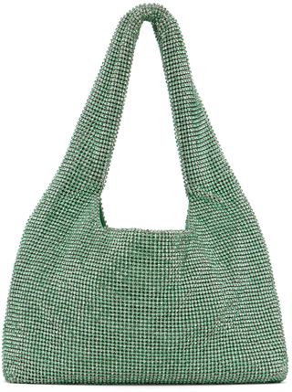 Kara + Green Mini Crystal Mesh Armpit Bag
