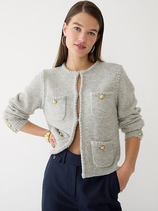 J.Crew + Odette Sweater Lady Jacket