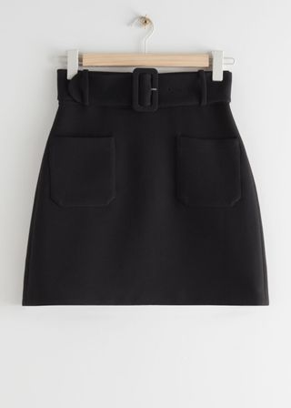 & Other Stories + Belted Mini Skirt