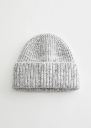 & Other Stories + Ribbed Wool Blend Beanie