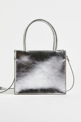 H&M + Shimmering Metallic Shoulder Bag