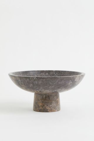 H&M + Large Marble Pedestal Bowl