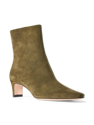 Staud + Wally Leather Ankle Boots