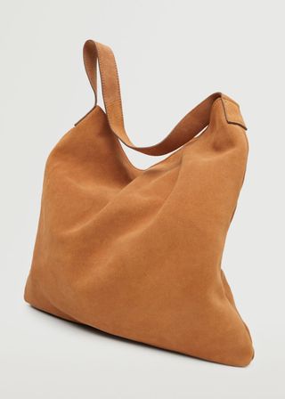 Mango + Leather Bucket Bag