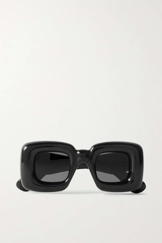 Loewe + Inflated Oversized Square-Frame Acetate Sunglasses