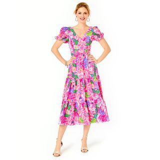 Lilly Pulitzer + Grace Tiered Midi Dress