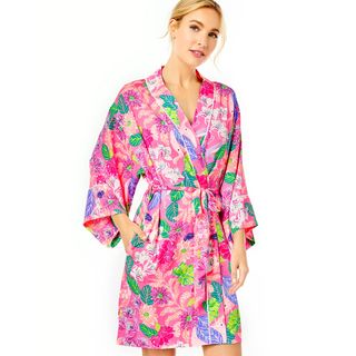 Lilly Pulitzer + Elaine Satin Robe