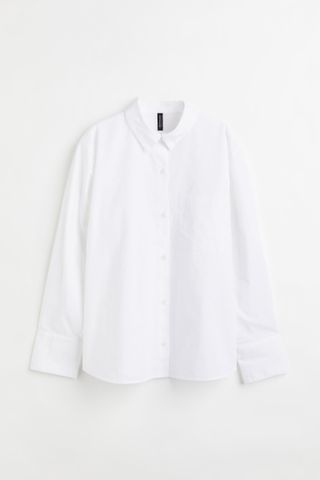 H&M + Oversized Poplin Shirt