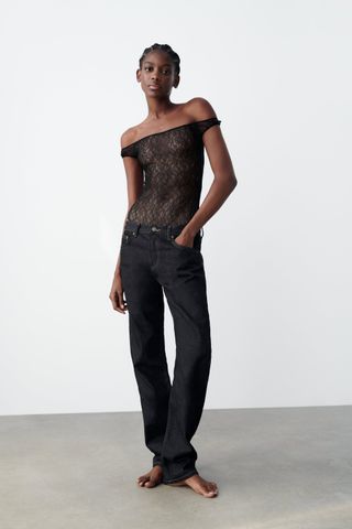 Zara + Lace Bodysuit