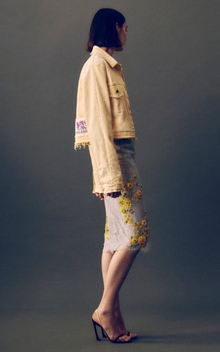 Des_Phemmes + Lace Embroidered Skirt