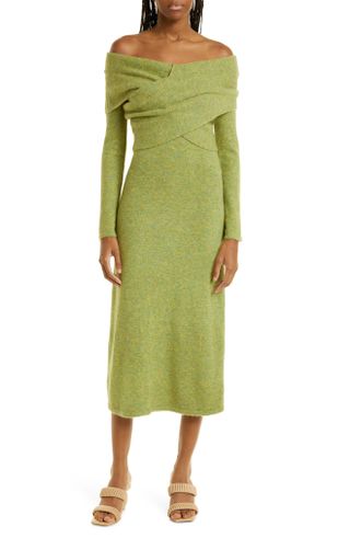 Cult Gaia + Zennie Long Sleeve Midi Sweater Dress