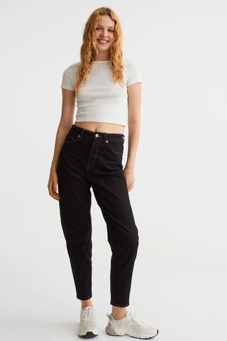 H&M + Mom Loose-Fit High Ankle Jeans