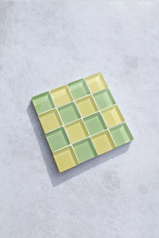 Subtle Art Studios + Checkered Glass Tile Coaster