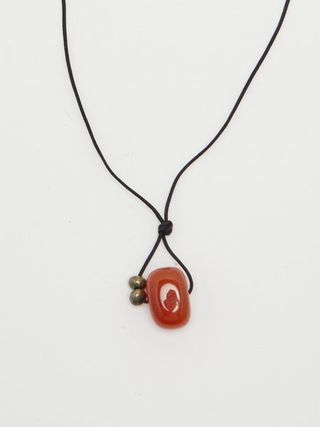 Bagatiba + Red Agate Drop Necklace