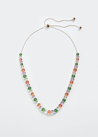 Mango + Crystal Bead Necklace
