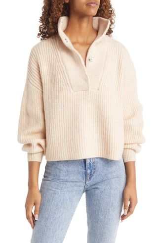 Topshop + Stand Collar Sweater