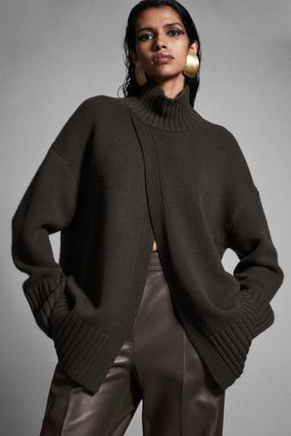 COS + The Pure Cashmere Wrap Jumper