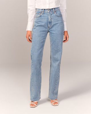 Abercrombie and Fitch + High Rise Twisted Seam 90s Relaxed Jean