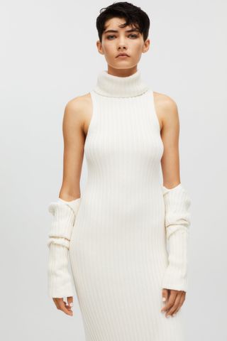 Kaia X Zara + Ribbed Long Dress