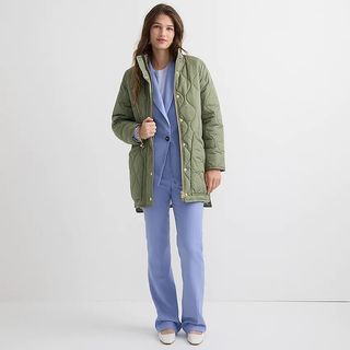 J.Crew + Quilted Cocoon Puffer Coat