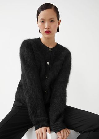 & Other Stories + Relaxed Fluffy Knit Cardigan