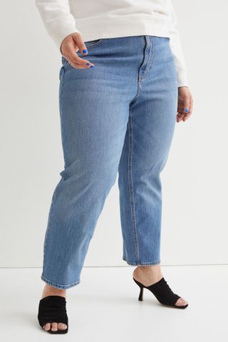 H&M+ + Straight High Ankle Jeans