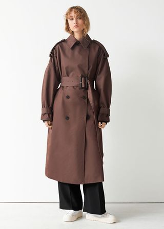 & Other Stories + Wide Belt Trench Coat