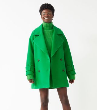 & Other Stories + Green Pea Coat