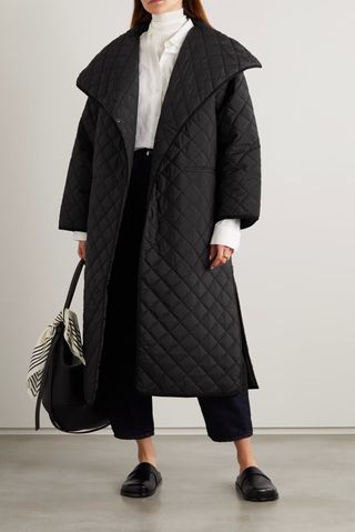 Totême + Signature Oversized Quilted Recycled Shell Coat