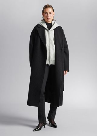& Other Stories + Voluminous Belted Wool Coat
