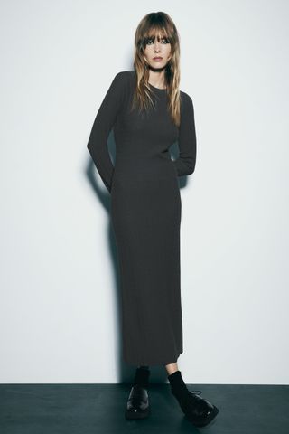 Zara + Long Knit Dress